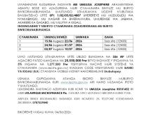 Cyamunara izabera i Jabana UPI: 1/02/05/02/488